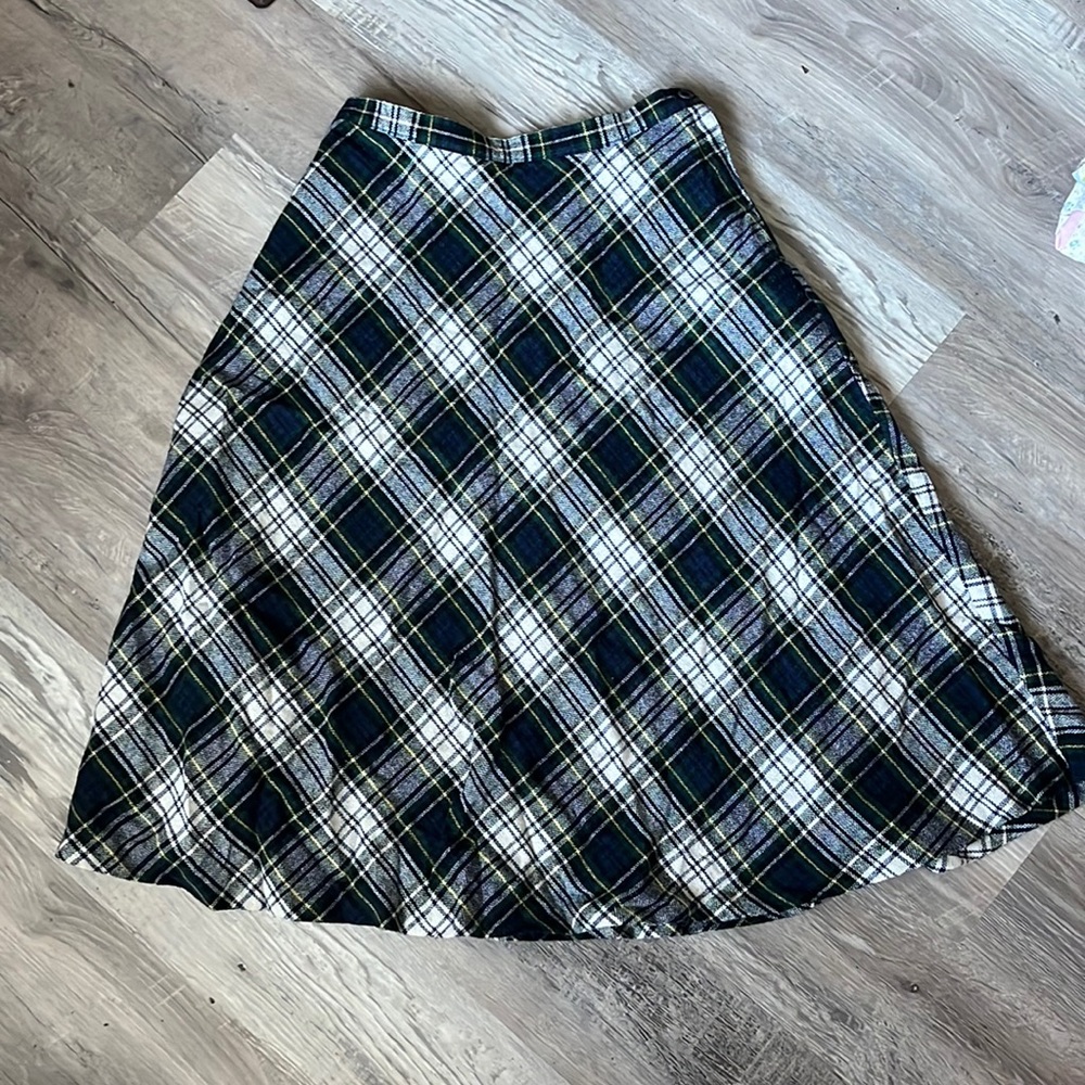 Vintage DS Ross plaid skirt